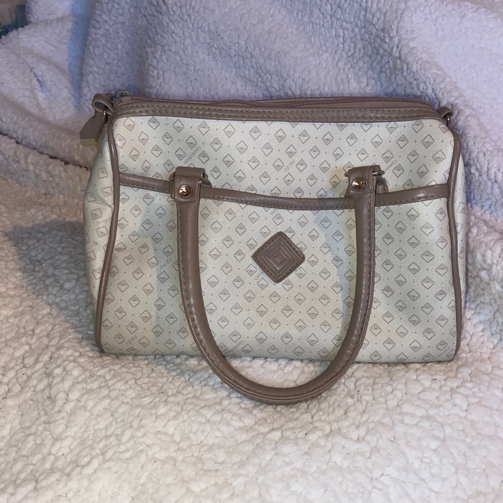 Brown and nude small handbag